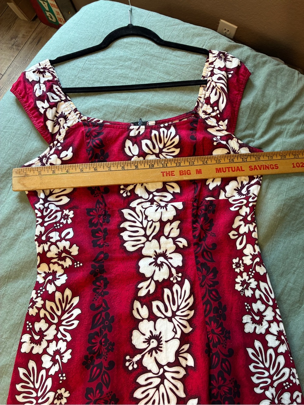 Vintage Royal Creations Hawaiian Hibiscus Print Maxi Dress Large - Picture 8 of 12